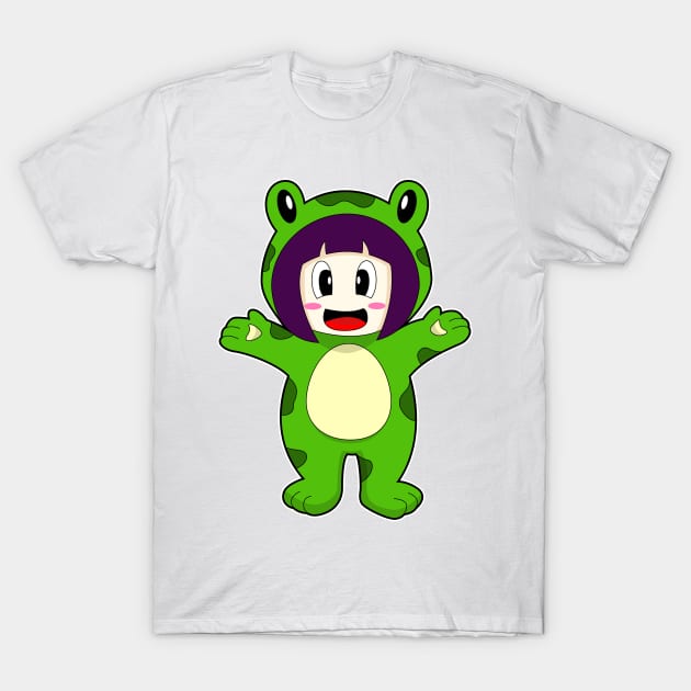 Frog Girl Costume T-Shirt by Markus Schnabel